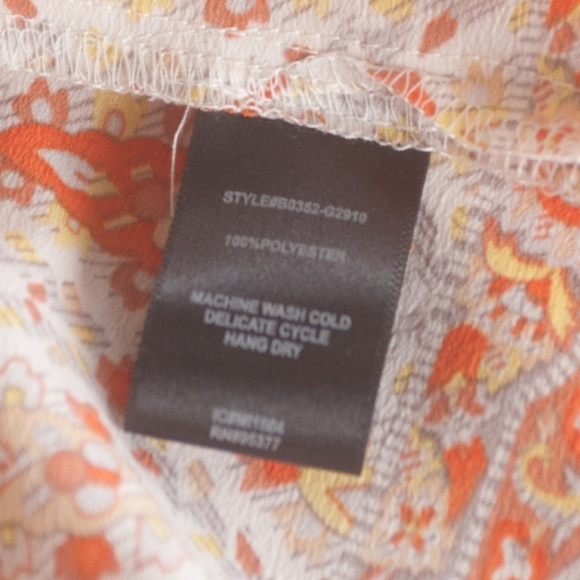 NWT Sanctuary Peasant Tank Top Yellow & Orange L - Picture 8 of 8